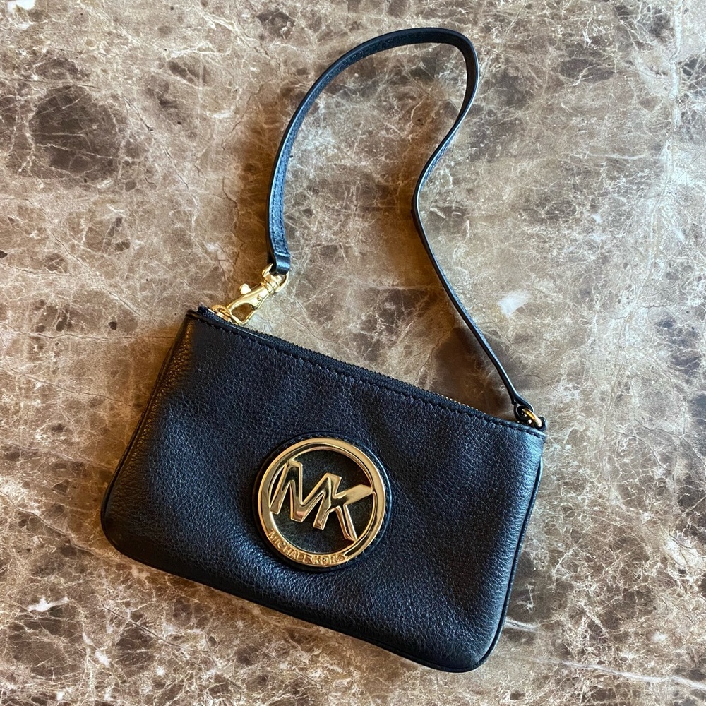 Michael Kors Pebbed Leather Clutch